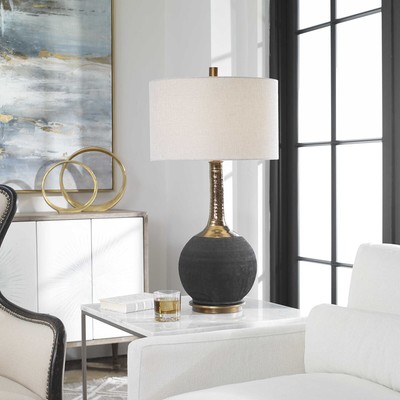 ARNAV HAND SCORED CERAMIC XL 32'' TABLE LAMP UTTERMOST 27779