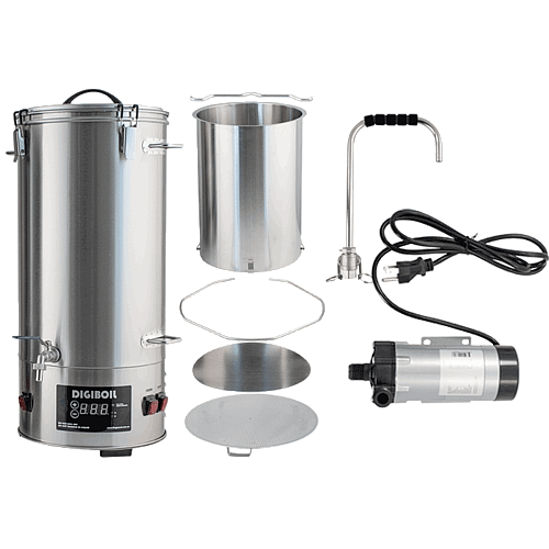 Sistema de elaboración de cerveza eléctrico DigiMash con kit de bomba de recirculación - 35L/9,25G (220V) - Imagen 1 de 9