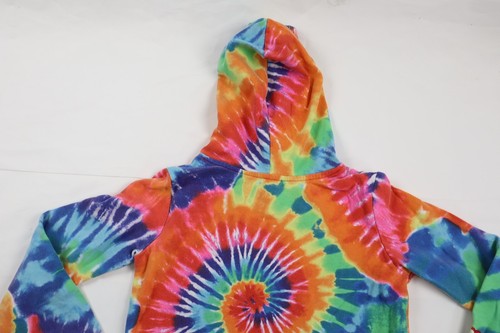 Justice Girls Youth Large (L) Tie Dye Fruit Loops Long Sleeve Hoodie Sweatshirt - Picture 10 of 11