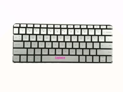 Silver US backlit keyboard for HP Spectre Pro 13 G1