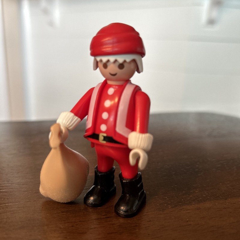 Playmobil Vintage Santa Claus 1986  Figure With Toy Bag