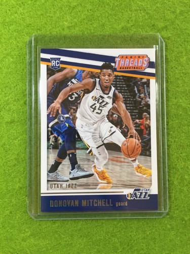 DONOVAN MITCHELL THREADS ROOKIE CARD CAVS 2017 Threads Donovan Mitchell RC JAZZ - Picture 8 of 24