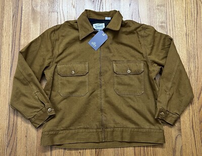 Levis Made And Crafted Union Trucker Jacket Nugget Yellow Rinse Brown Men's XL
