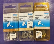 3 Packs - National Hardware N279-125 Round Head Upholstery Nails Nickel Finish