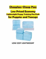 1200ct 17x24" Cheap-Pees Lightweight Puppy Dog Training Pads for Puppies/Teacups