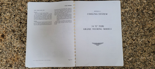 Jaguar 3.8 "E" Type Grand Touring Models Service Manual - Picture 5 of 17