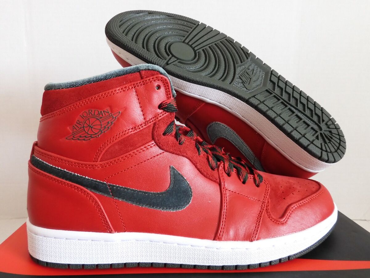 NIKE AIR JORDAN 1 RETRO HIGH PREMIER VARSITY RED-DARK ARMY NIKE AIR JORDAN 1 RETRO HIGH PREMIER VARSITY RED-DARK ARMY