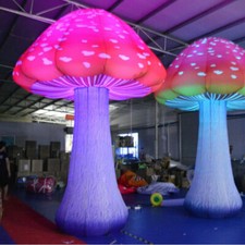 4m Full Printing Colored Giant Inflatable Mushroom for Theme Park, Event, Party