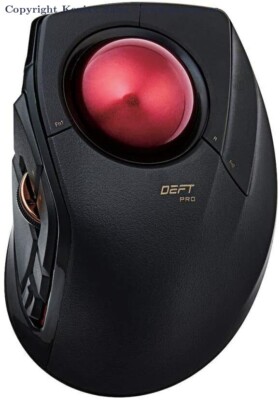 ELECOM Trackball Mouse M-DPT1MRBK 8-Button Wired Bluetooth Wireless
