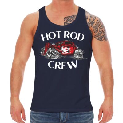 Herren Träger Shirt Tank Top Hot Rod Crew flathead us cars rockabilly rockn roll