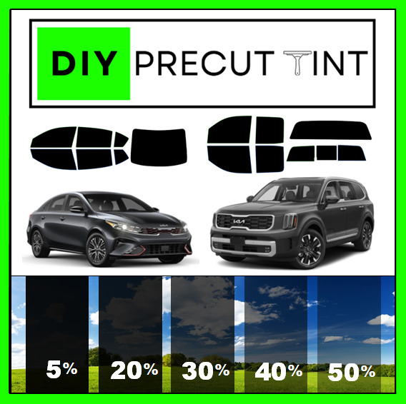 DIY PreCut Premium Ceramic Window Tint Kit Fits ANY Kia 2000-2023 ALL  Windows
