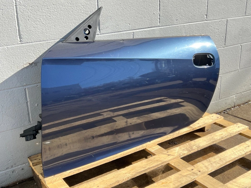 BMW Z4 ROADSTER E85 2003-2008 panel de carcasa de puerta del lado del conductor izquierdo azul OEM Foto 3 de 4