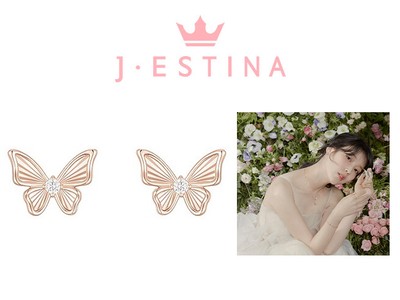 J.ESTINA JESTINA LA POEME 14K Earrings (JJL1EQ2BS251R4000) Korean Jewelry