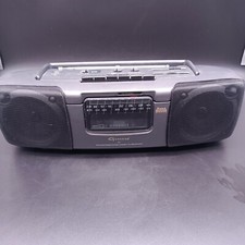 Rare VTG Garrard Model 221 Stereo AM FM Radio Cassette Recorder Boombox works