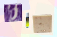 Lavender & Oatmeal, Milk, & Honey Soap | Pain Essential Oil Blend | Mini Gift