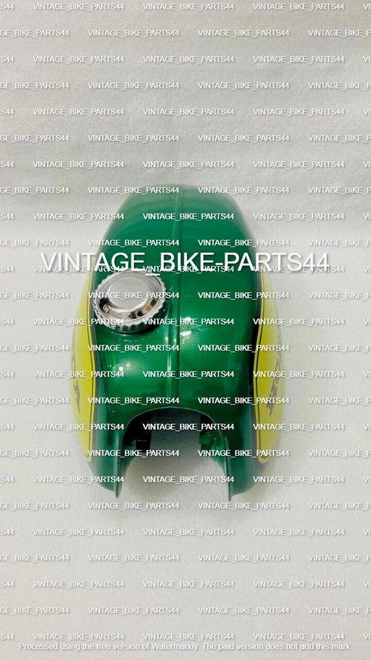 Honda SL125 SL100 K1 1973 a 1975 Modelo Acero Pintado Verde Tanque Gasolina Foto 3 de 4