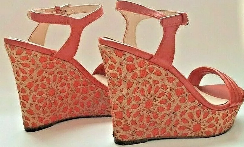 Coral wedge heels sale