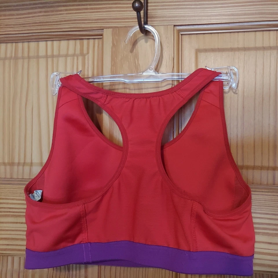 NIKE PRO FIERCE Dri-Fit Medium Support Sports Bra 620279 Crimson Purple Small S - Image 4 of 4