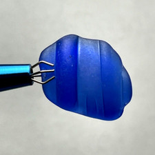 GENUINE COBALT BLUE PACIFIC OCEAN Surf Tumbled FORMOSA SEAGLASS collector item