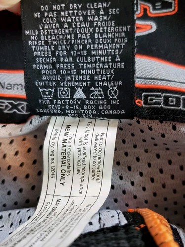 FXR Racing Cold Cross Orange Black Pants Bibs Mens Small - Picture 6 of 11