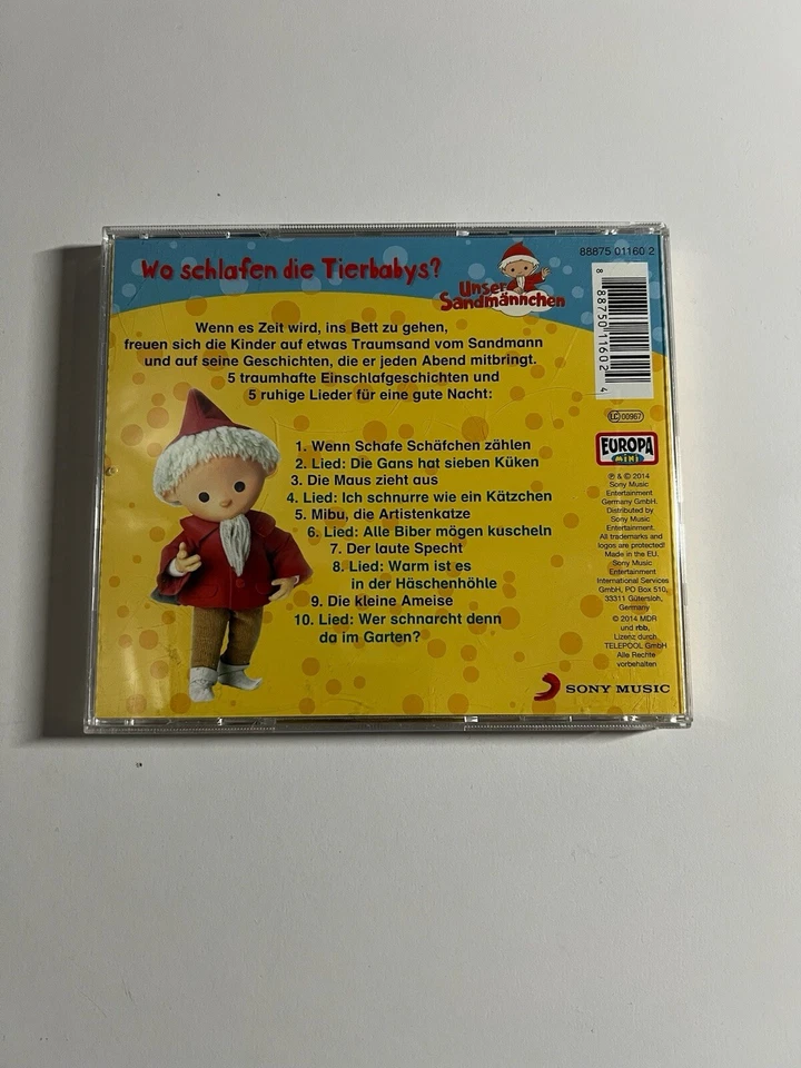 CD Wo Schlafen die Tierbabys? von Unser Sandmännchen Nr. 7 - Bild 2 von 2