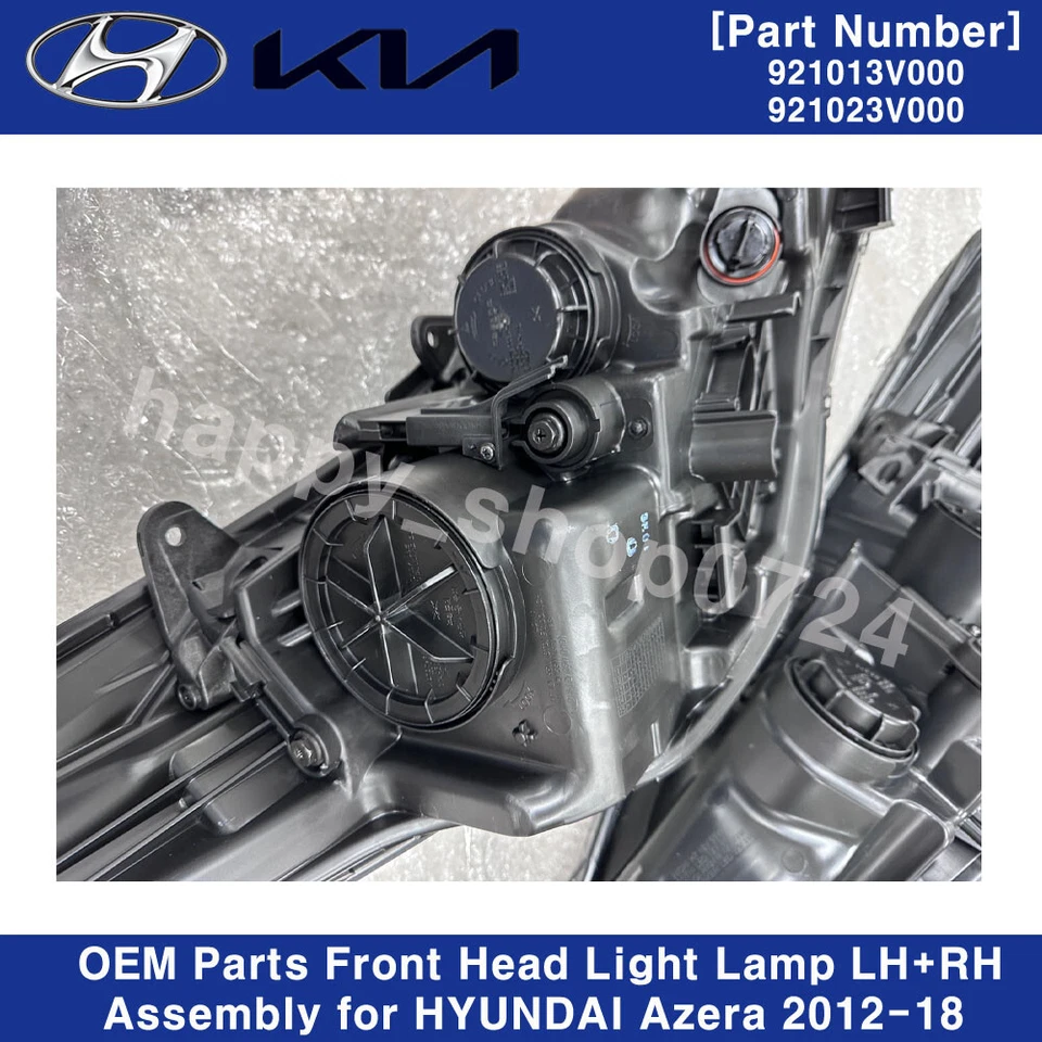 Conjunto de lámpara de luz delantera derecha + derecha piezas OEM para HYUNDAI Azera 2012-18 Foto 4 de 4