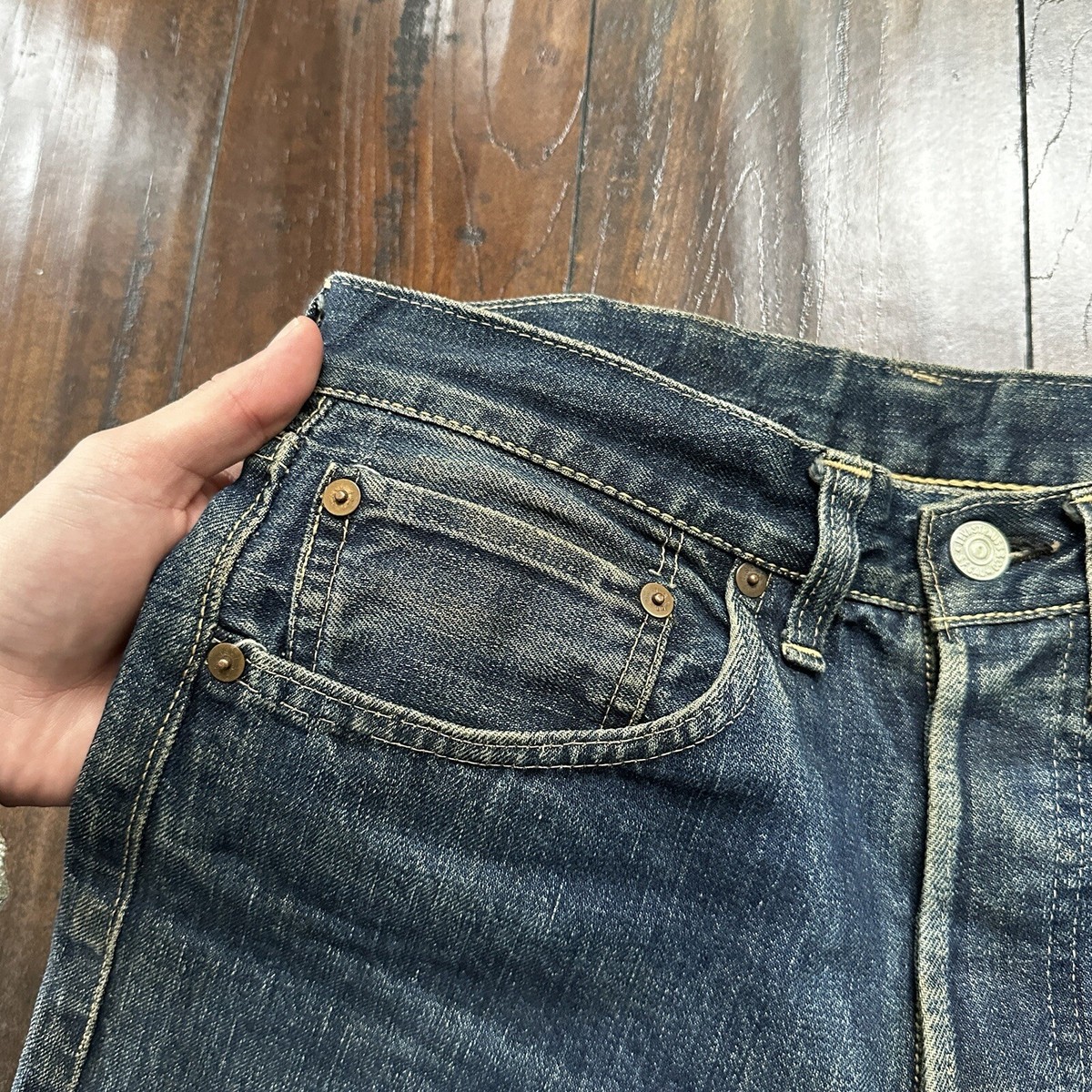 Vintage LEVIS 501XX Jeans Big E 1940s Denim Redline Selvedge Vintage LEVIS 501XX Jeans Big E 1940s Denim Redline Selvedge