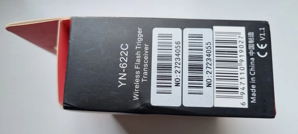 YONGNUO YN622C WIRELESS FLASH TRIGGERS TRANSCEIVER FOR CANON DSLR CAMERAS - Image 2 of 2