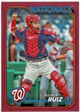 2024 Topps Series 1 Keibert Ruiz Nationsls Mothers Day pink Parallel /50 Card 39