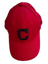 Cleveland Indians Red Child Youth Baseball Cap By New Era, With Blue C