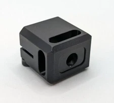 .22cal 1/2x28 Muzzle Brake Compensator Anodize Black Alum fits Rock 5.7!
