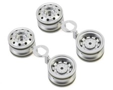 Tamiya TT-01 Type-E Racing Truck Wheels Matte Chrome  4  TAM51588 