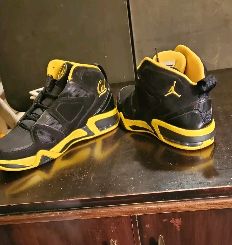 Size 15 Cal State Berkeley Logo Black And Yellow Jordan | eBay