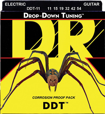 DR Strings DDT-11 Drop Down Tuning Electric Guitar Strings 11-54