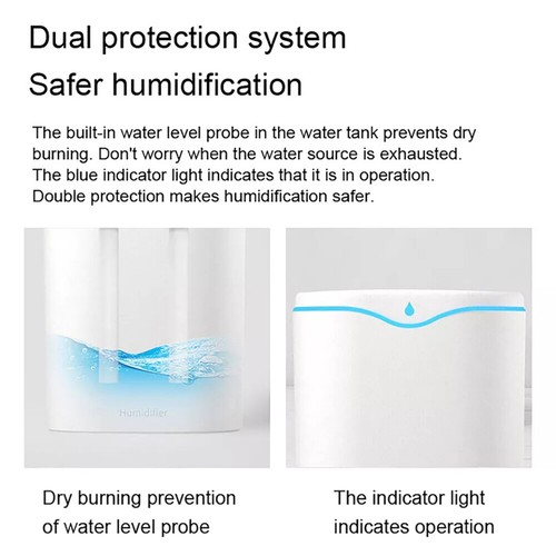 2L Air Humidifier USB Oil Essential Diffuser Ultrasonic Cool Mist Steam Purifier - Picture 6 of 17