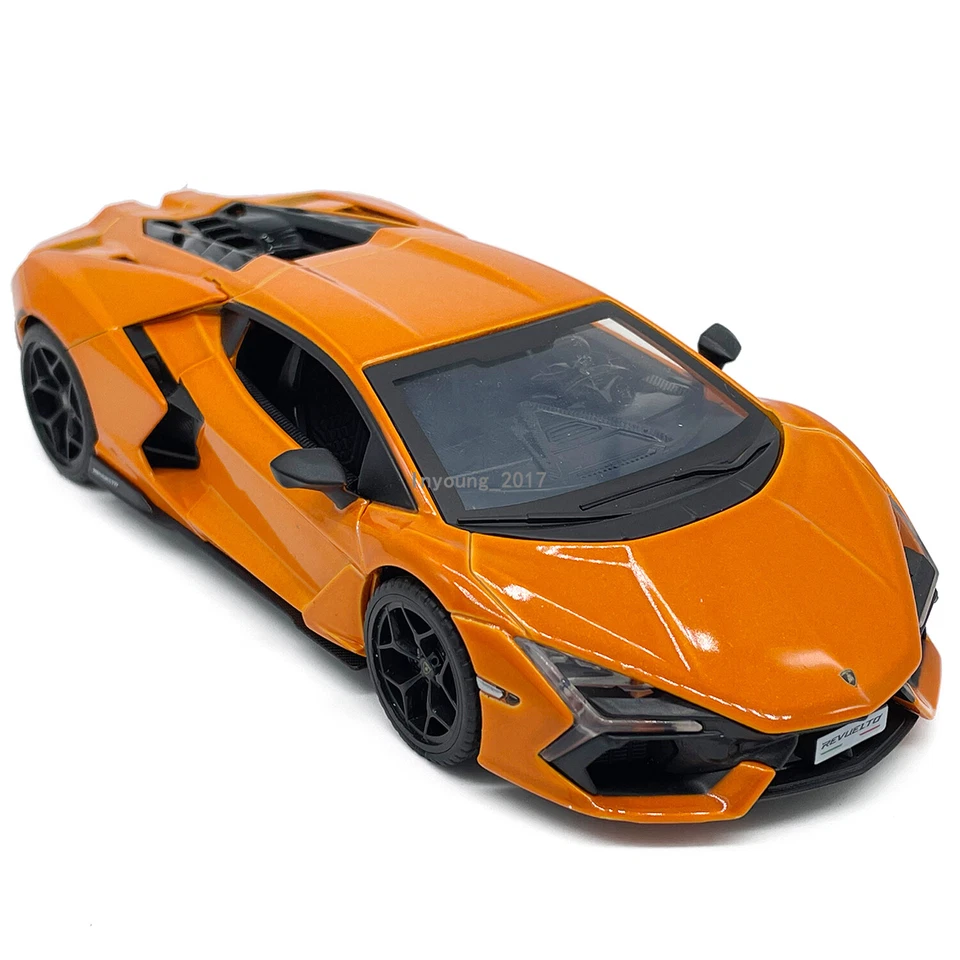 1/32 Scale Lamborghini Revuelto Model Car Diecast Toy Cars Toys for Boys Orange - Image 4 of 4
