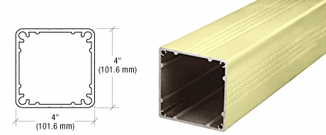 CRL Chromate (Unfinished) Standard 4 X 4 Square 48 Long Post - 4P48CRM CRL Chromate (Unfinished) Standard 4 X 4 Square 48 Long Post - 4P48CRM