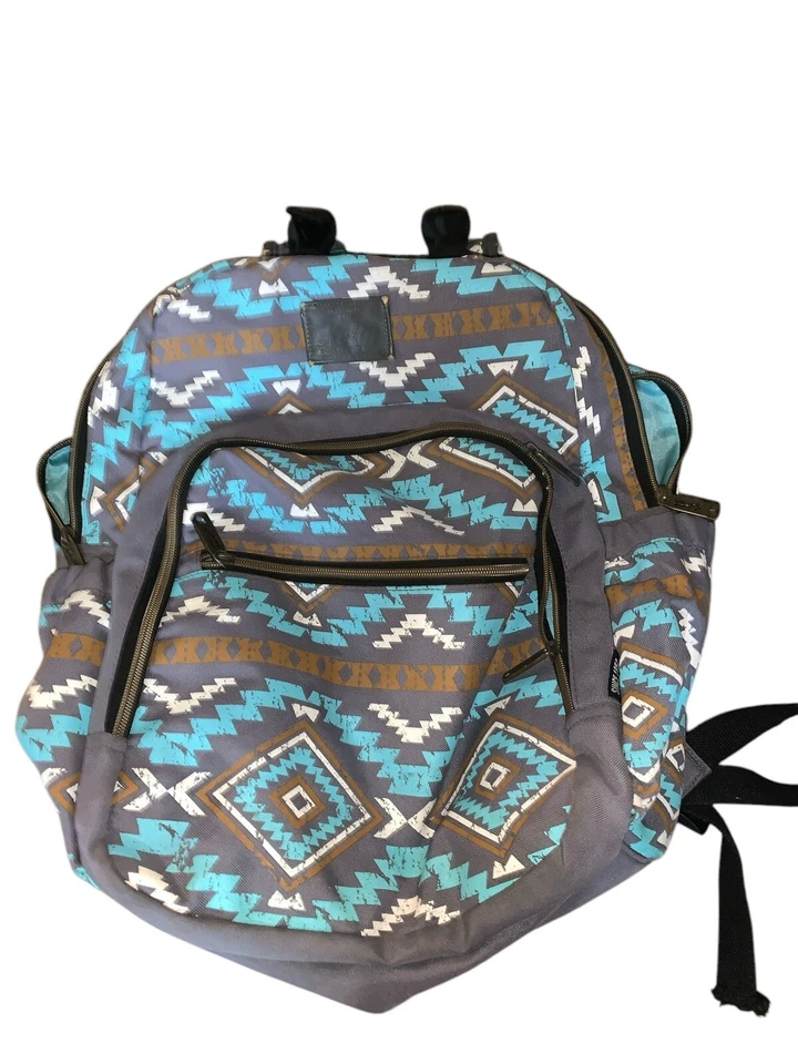 Mochila Kelty Colorado Southwest Azteca Gris Turquesa Bolsa de Pañales Tableta Acolchada Foto 2 de 4