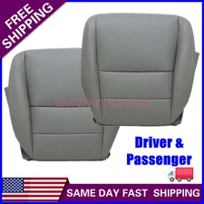 Fits 2004-2008 Acura TL Driver & Passenger Bottom Perforated Leather Cover Gray