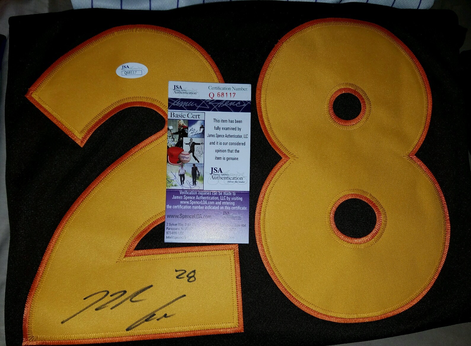 Nolan Arenado Autographed Signed 2016 All Star Jersey Size XL in Person JSA CERTIFIED 