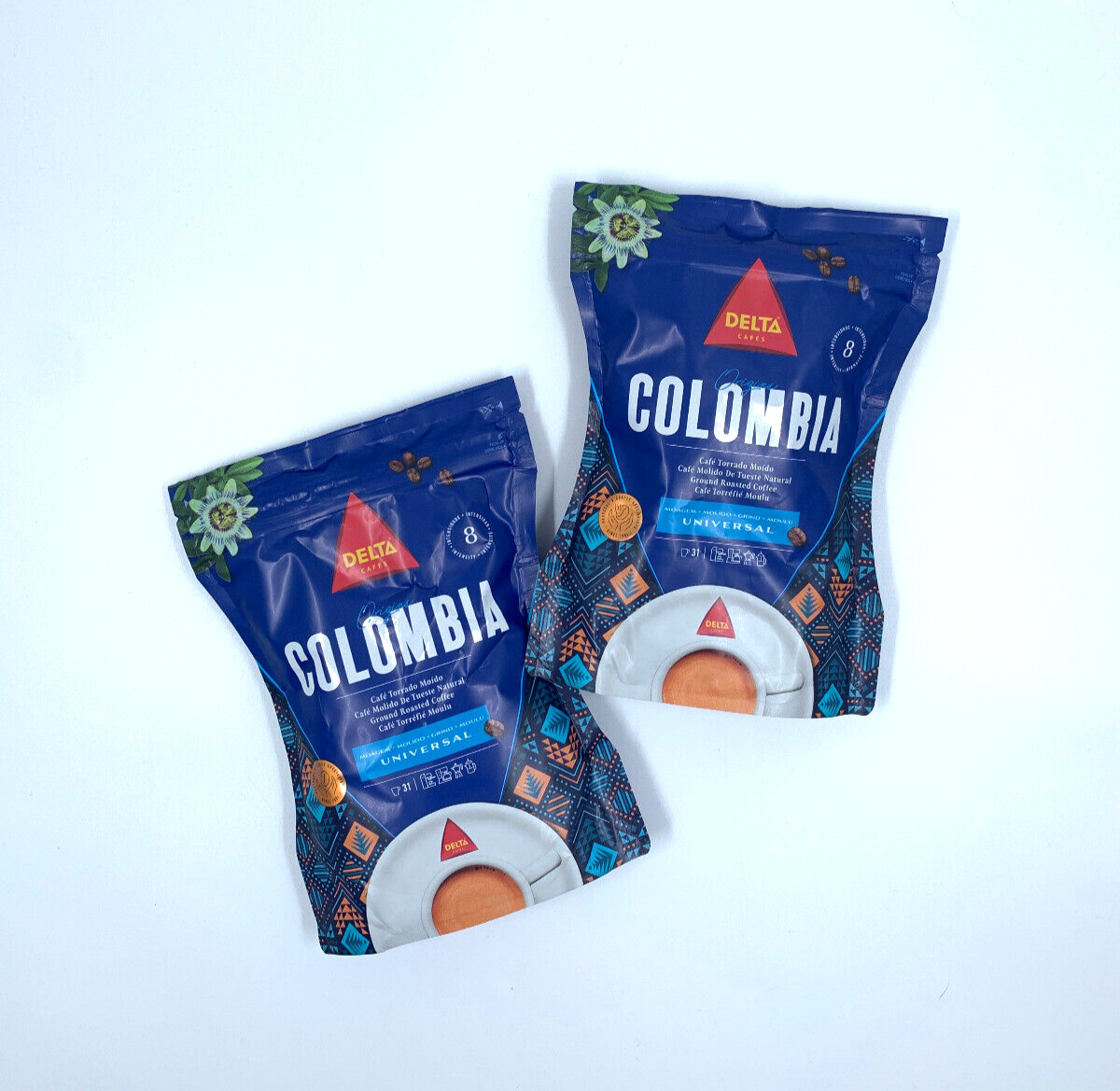 DELTA COLOMBIA Caffè tostato macinato dal Portogallo 2 x 220g 0.97lb café,...