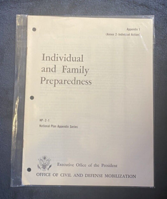 Cold War Nuclear War Prep. Doc. NP-2-1 Individual and Family Preparedness