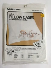 Vogart Crafts 2 Pillow Cases Embroidery Or Painting Kit #8601A Pussy Willows