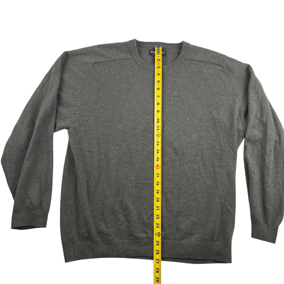Suéter Joseph & Lyman Para Hombre 100% Cachemira Cuello Redondo Gris • 2XL Foto 4 de 4