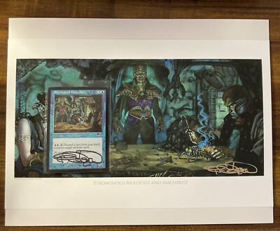 MTG✨Artist Signed STRONGHOLD BIOLOGIST Artist Proof CARD/PRINT