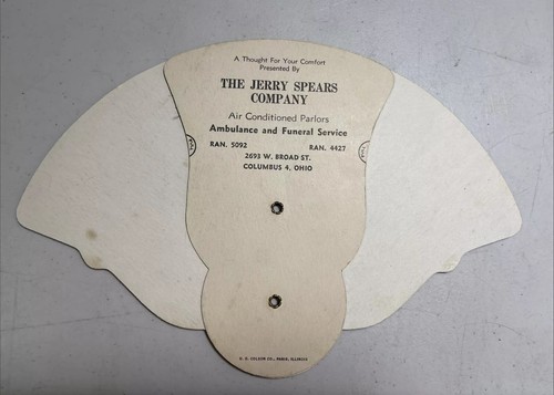 Tri-fold Advertising Fan, The Jerry Spears Company, Ambulance & Funeral Service - Picture 4 of 9