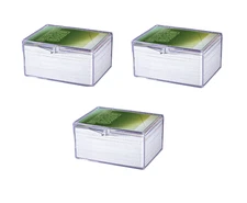 (Pack of 3) Ultra Pro 100-Card Hinged Plastic Boxes Holders For Trading Cards