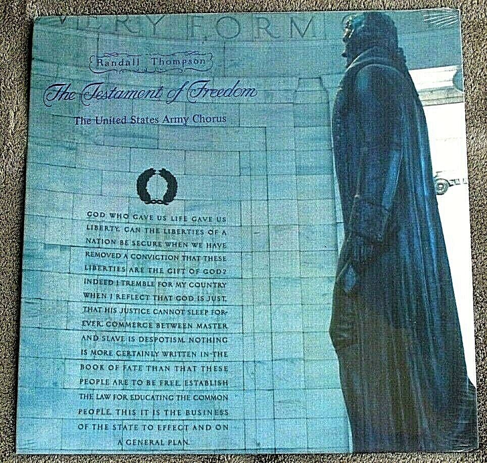 US Army Band Presents US Army Chorus Jefferson's Testament of Freedom 1973 SS LP