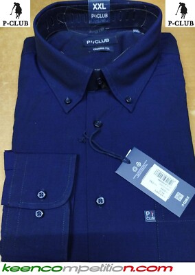 Chemise Homme Manches Courtes 100% Coton P-CLUB - Coupe Classique, Boutonnage Et Pochette