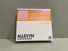 *10-Pieces* Smith & Nephew Allevyn Gentle Border 5" x 5" Foam Dressing 66800279
